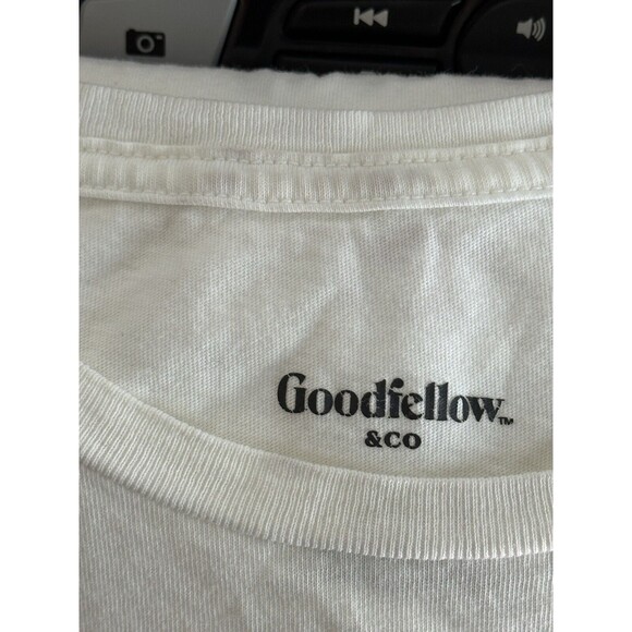 Good Fellow Mens XL White Crew Neck Comfortable Soft Standard Cotton Short - Picture 4 of 5